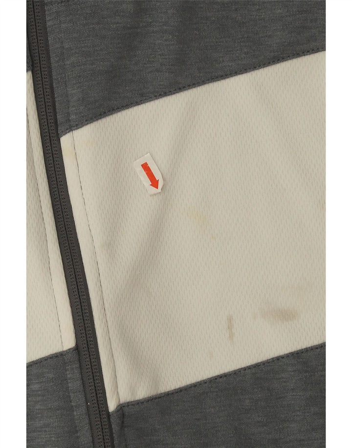 Nike Hommes Dri Fit Survêtement Top Veste Large Gris Colorblock Polyester