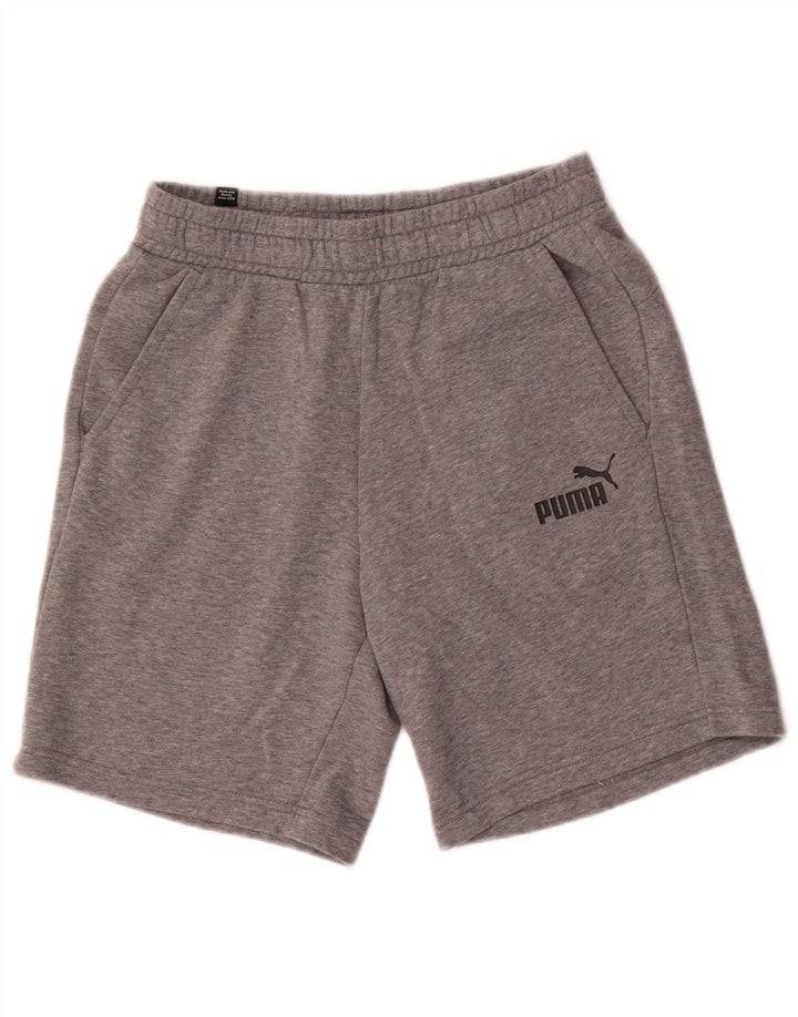 Puma Short de Sport Homme Petit Gris Moucheté