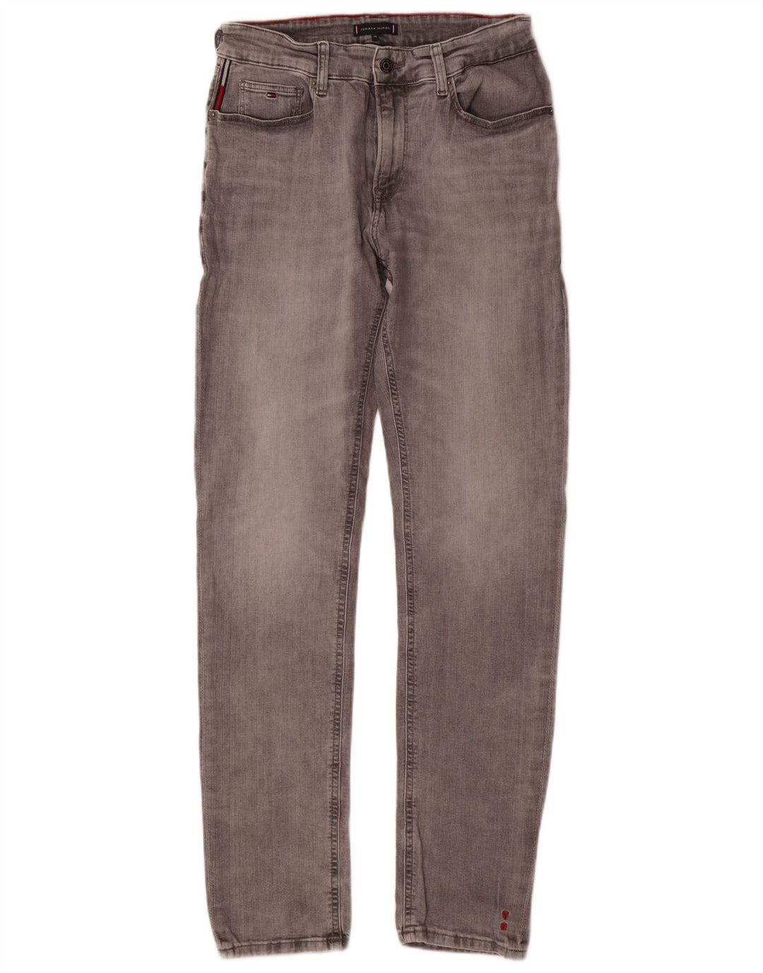 Tommy Hilfiger Jean Slim Garçon 15-16 ans W30 L32 Gris Coton
