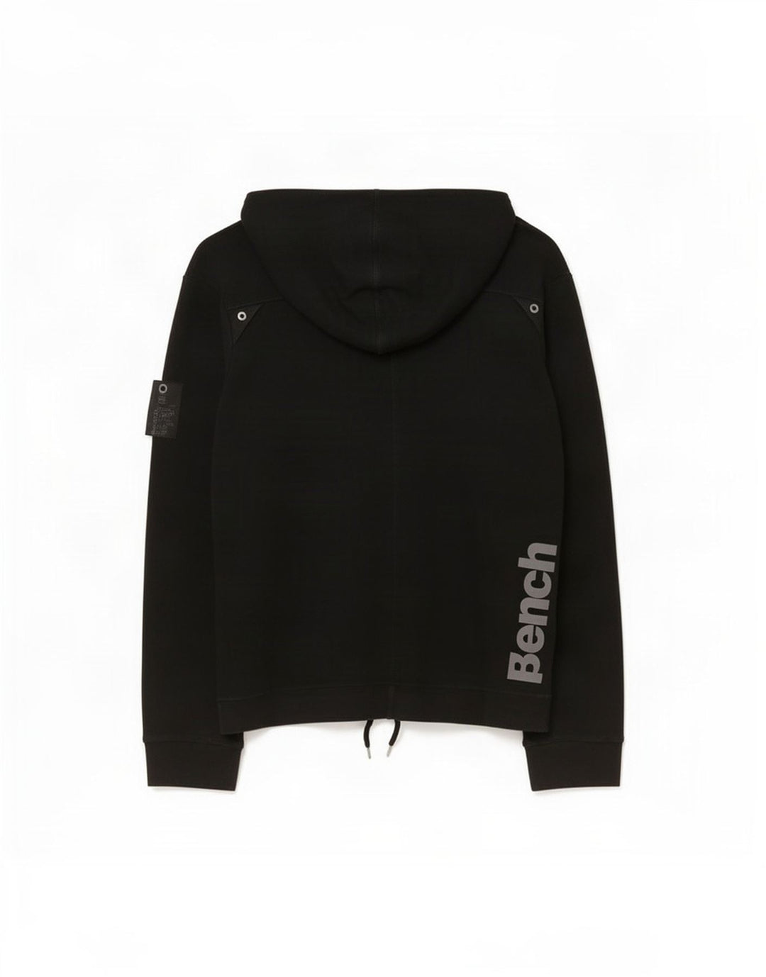 Bench Pull à capuche graphique pour femme avec col boutonné UK 44 Noir moyen