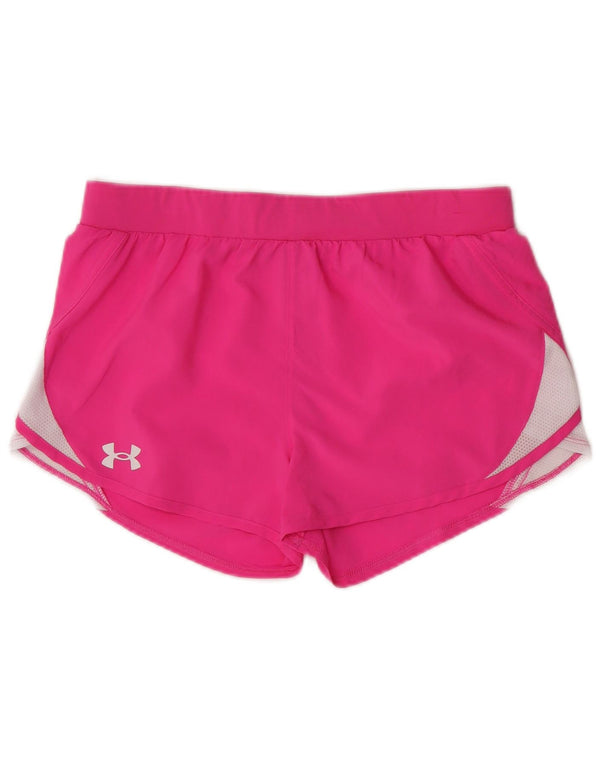Under Armour Short de Sport Fille 11-12 Ans Large Rose Colorblock