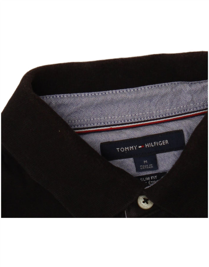 TOMMY HILFIGER Polo Slim Fit Homme Noir Moyen