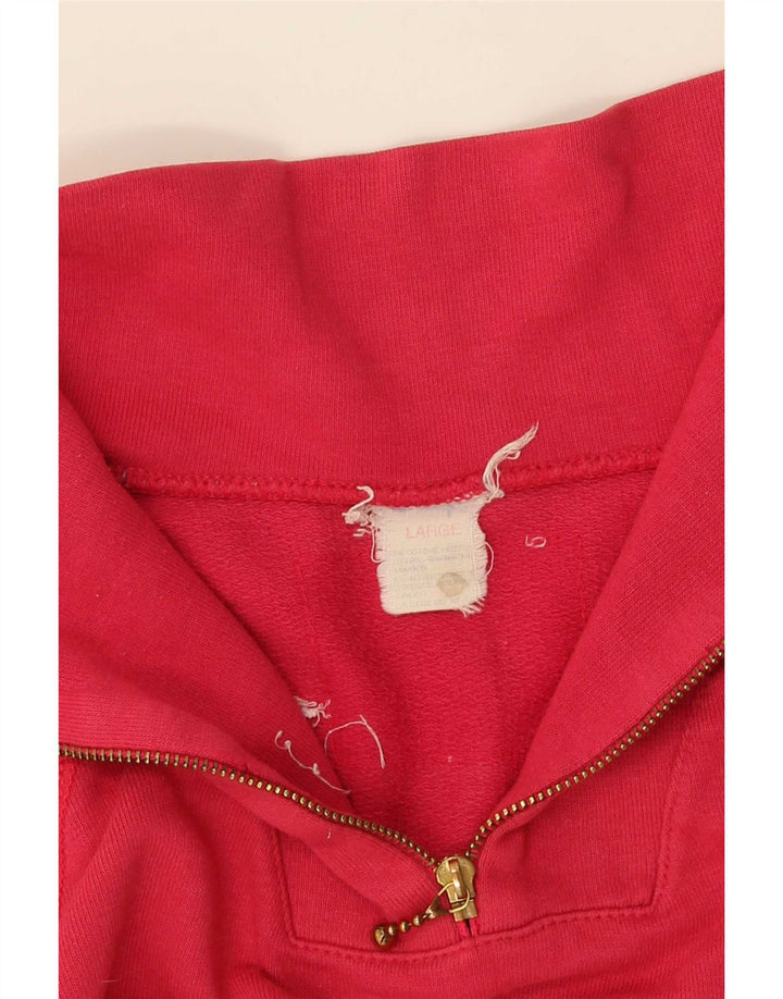 Champion Sweat-shirt à col zippé pour homme, grand rouge