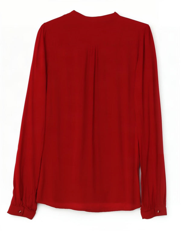 Zara Chemisier militaire pour femme UK 10 Small Bordeaux