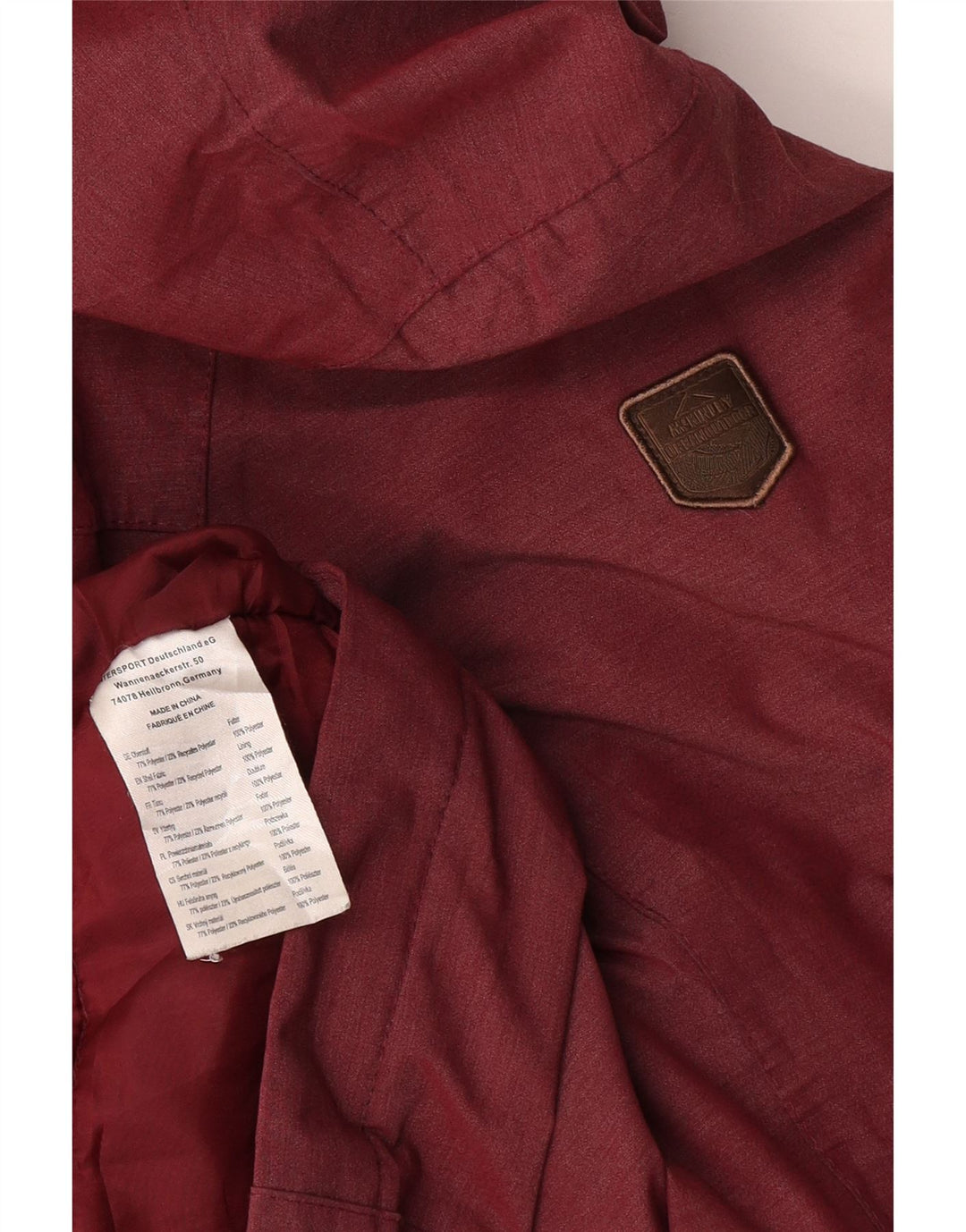 MC Kinley Veste coupe-vent à capuche pour femme UK 18 XL Bordeaux Polyester