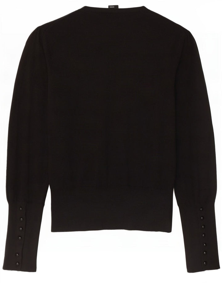 Oasis Cardigan pour femme UK 14 en coton noir moyen