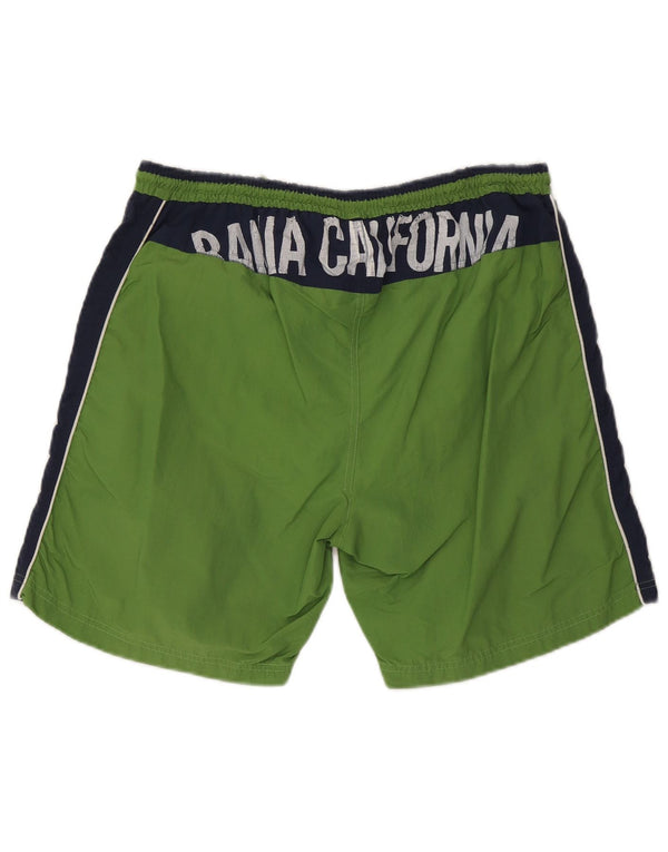 Diadora Short de Bain Graphique 2XL Homme Vert Colorblock Nylon