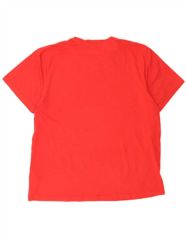 Levi's T-Shirt Graphique Homme Rouge Large Coton