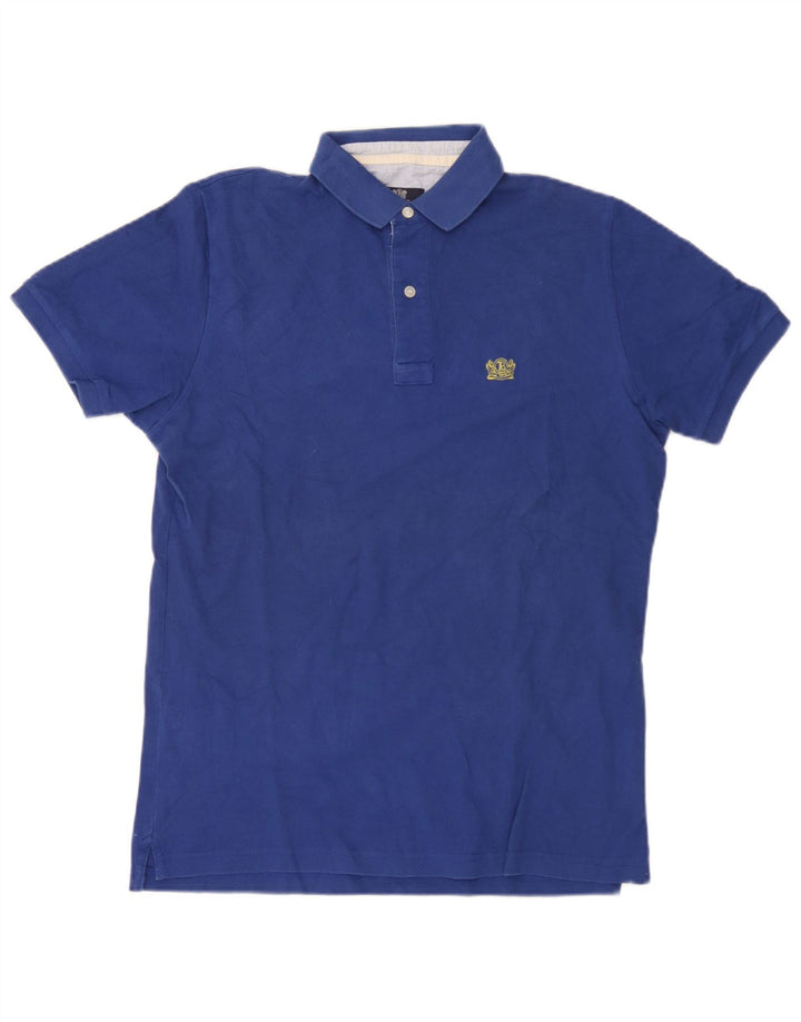 Boggi Polo Homme Bleu Moyen Coton