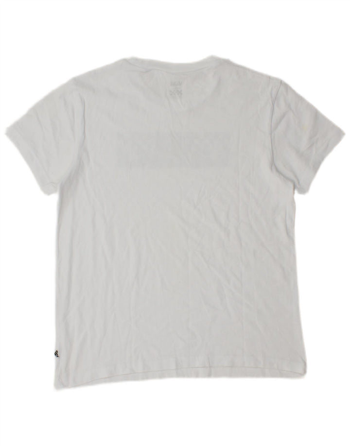 Vans T-shirt graphique pour femme UK 10 Small Blanc