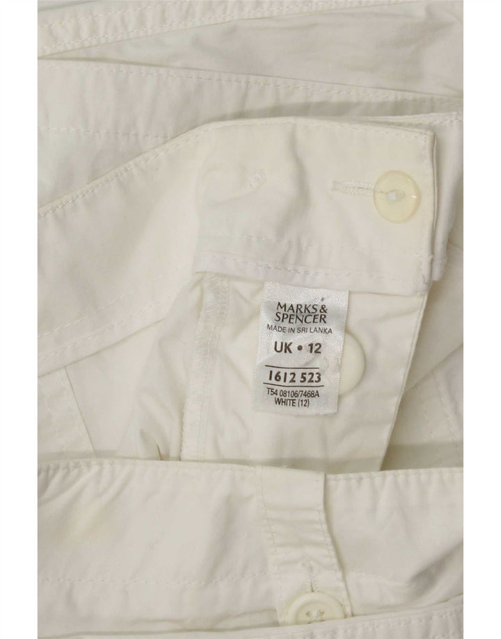 Marks & Spencer Short cargo pour femme UK 12 Medium W32 Coton blanc