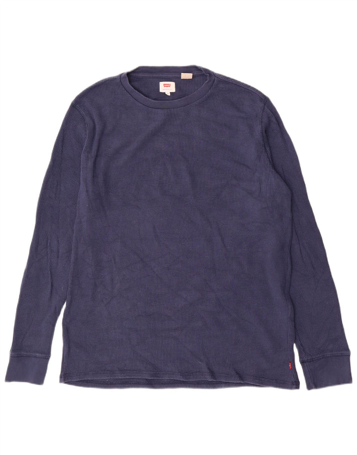 Levi's Top Manches Longues Homme Bleu Marine Moyen Coton