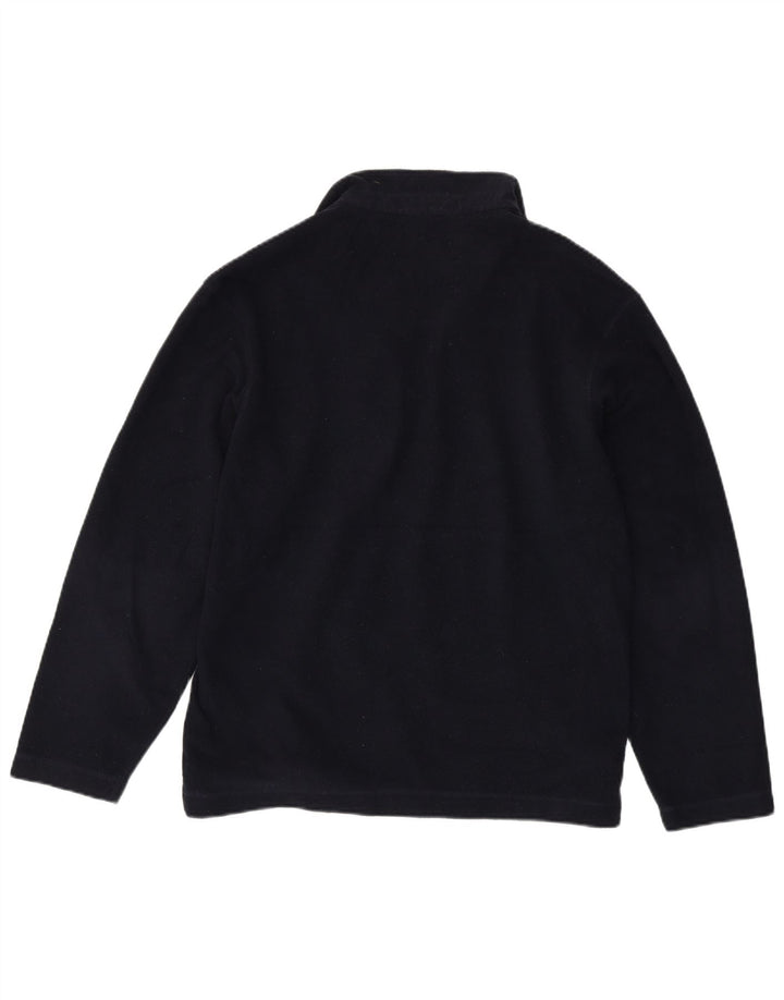 Marks & Spencer Pull polaire à col zippé pour homme Bleu marine moyen Polyester