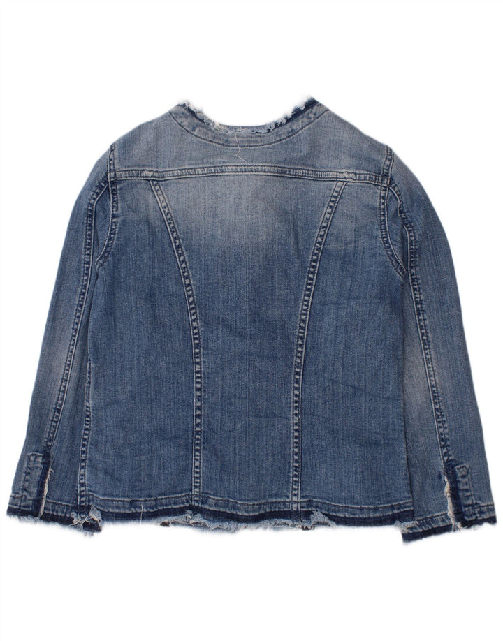 LIU JO Veste en jean fille 11-12 ans Bleu Coton
