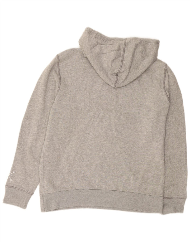 LEVI'S Mens Graphic Hoodie Jumper Large Grey Cotton