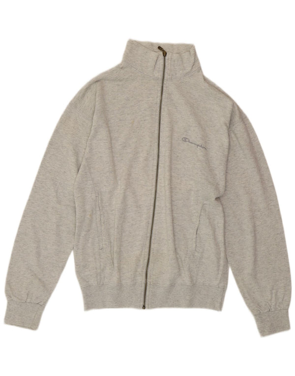 CHAMPION Veste de survêtement pour femme UK 16 Large Gris Moucheté