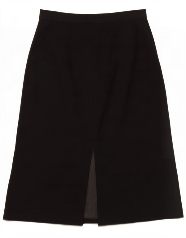 Marks & Spencer Jupe trapèze taille haute pour femme UK 18 XL W32 Noir Polyester