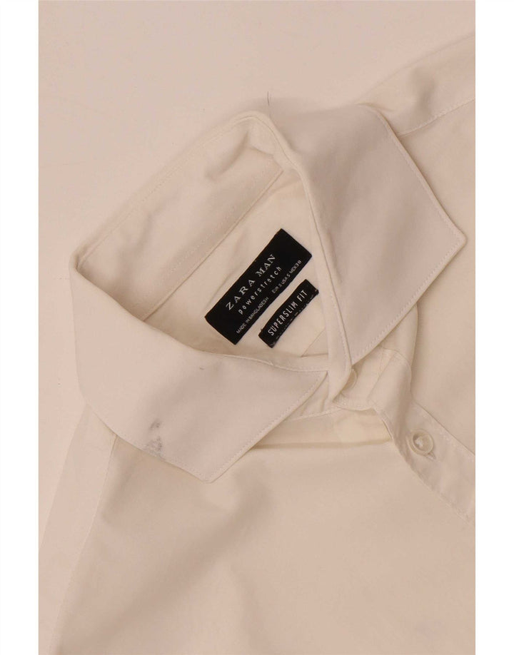 Zara Chemise Super Slim Fit Petit Blanc |