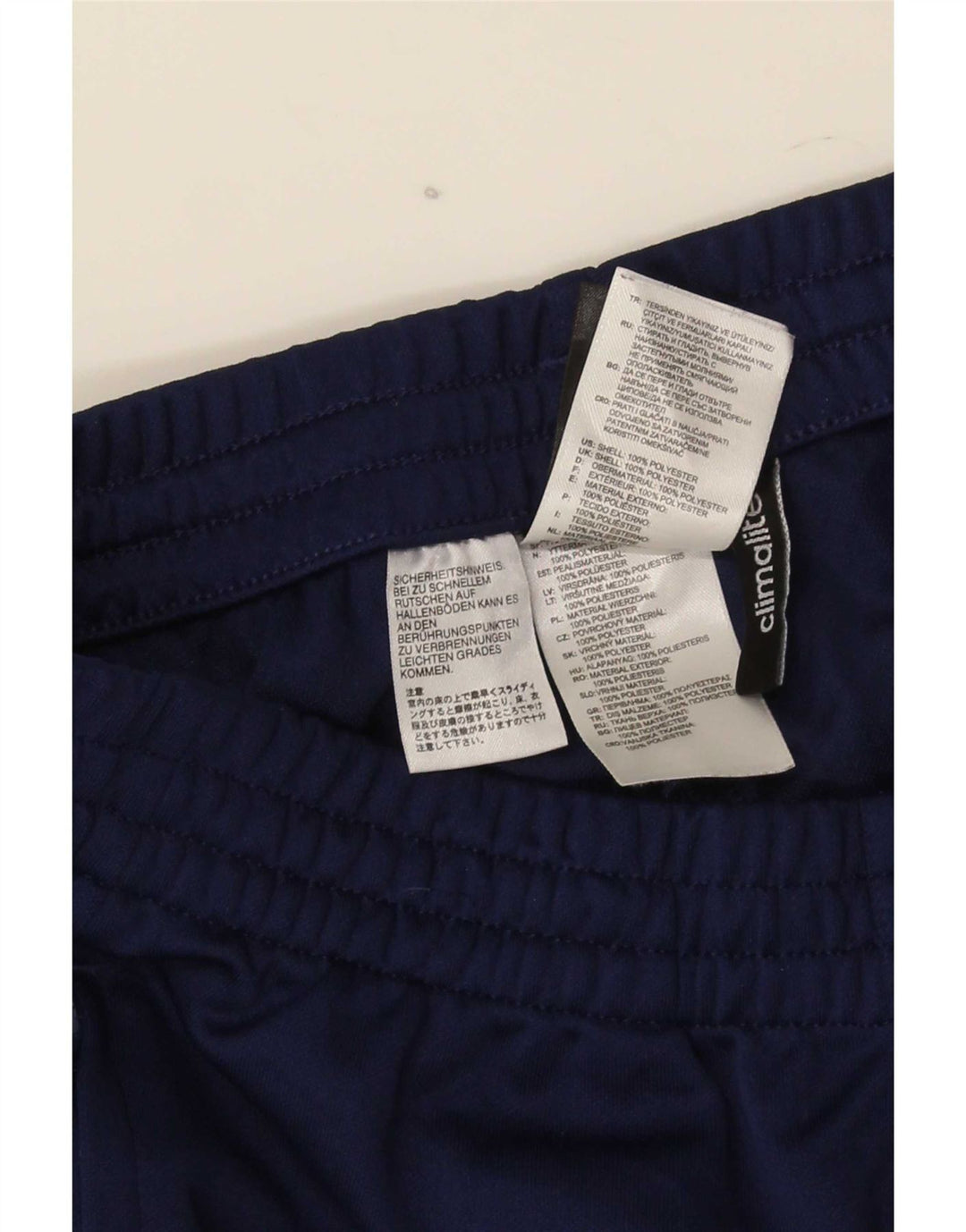 Adidas Pantalon de survêtement Climalite pour homme Petit bleu marine Polyester