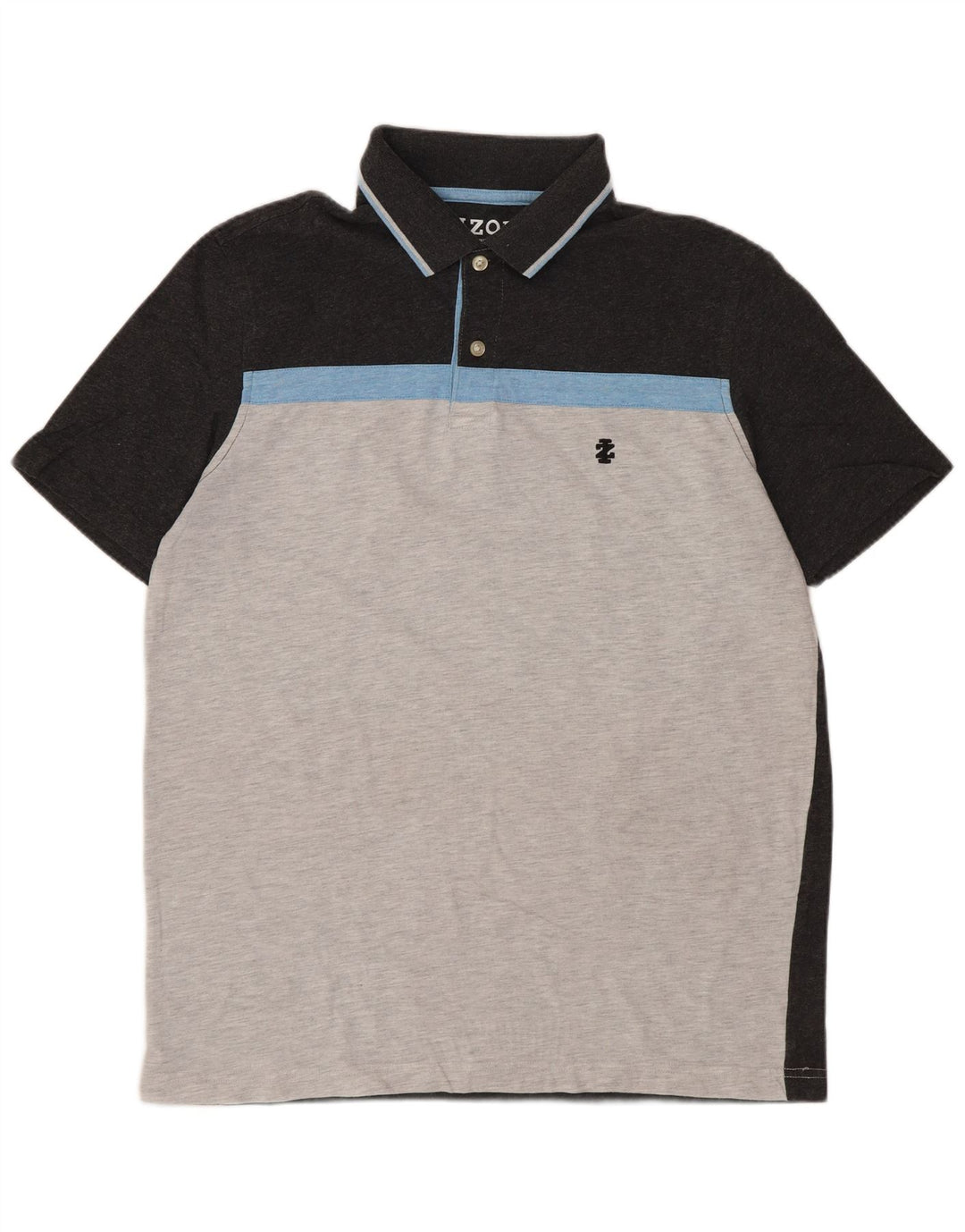 Izod Polo Slim Fit Homme Gris Moyen Colorblock