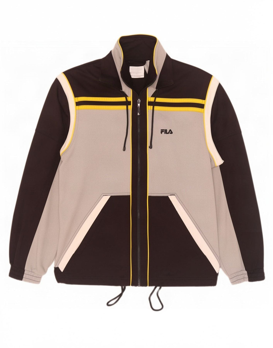 Fila Veste de survêtement pour homme IT 50 Gris moyen Colourblock Polyester