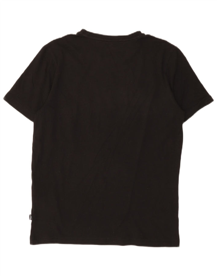 Puma T-shirt graphique pour homme, petit, noir, coton