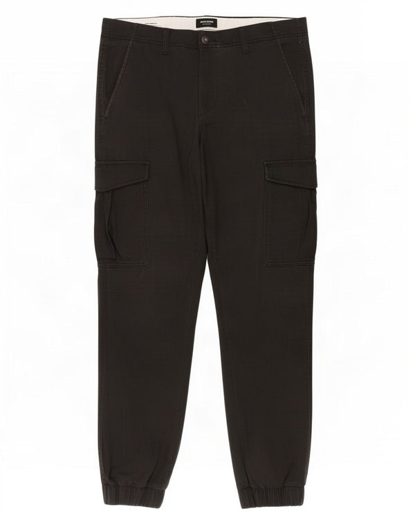 Jack & Jones Pantalon Cargo Marco Slim Joggers W34 L34 Homme Noir