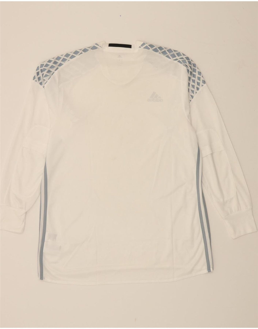 ADIDAS Homme Adizero Graphic Top Manches Longues XL Blanc Polyester