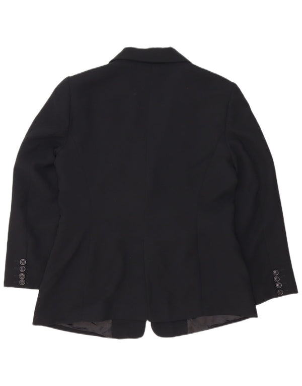Zara Veste Blazer 2 Boutons Femme EU 44 XL Noir Polyester
