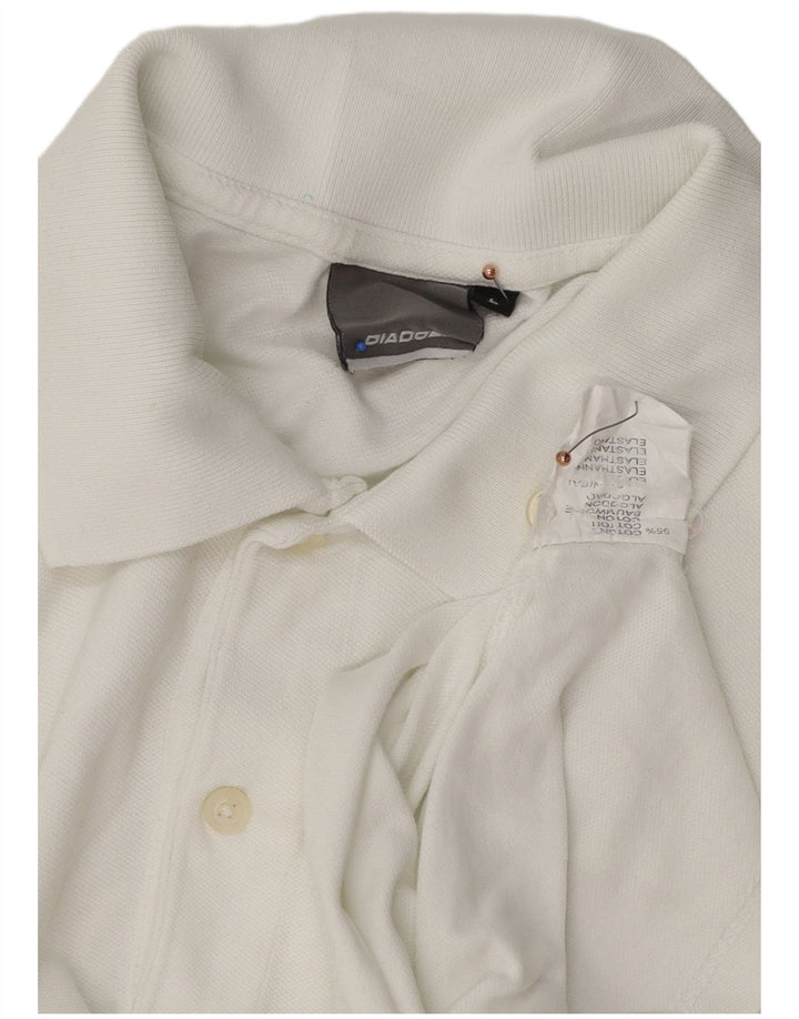 Diadora Polo Homme Grand Blanc Coton