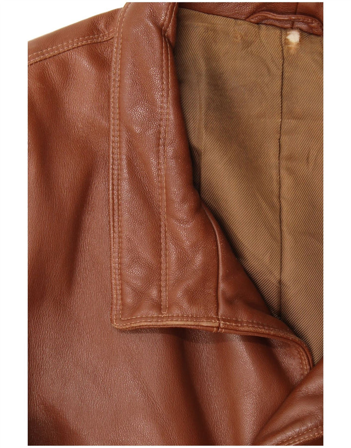 Veste en cuir Scout pour homme UK 40 Large Marron