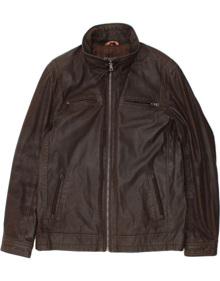 DNR Veste en cuir pour homme IT 56 3XL Cuir marron