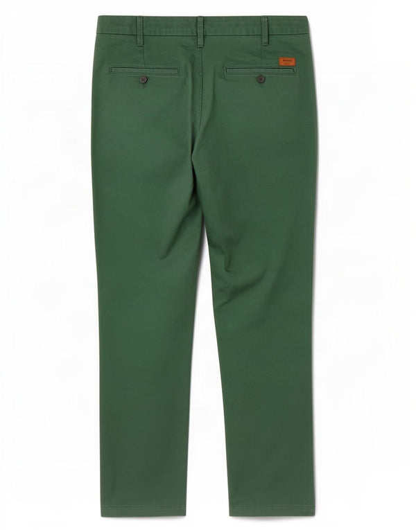 Timberland Mens Straight Chino Trousers W38 L34 Green