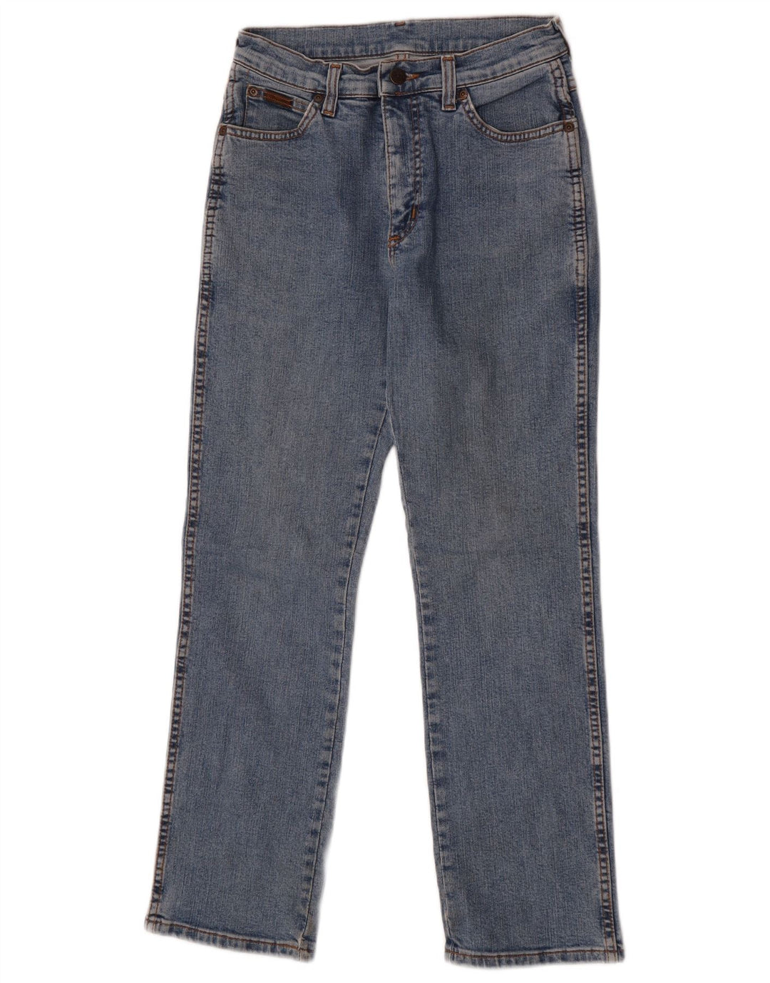 Wrangler Jean droit pour femme US 10 Medium W28 L28 Bleu Coton