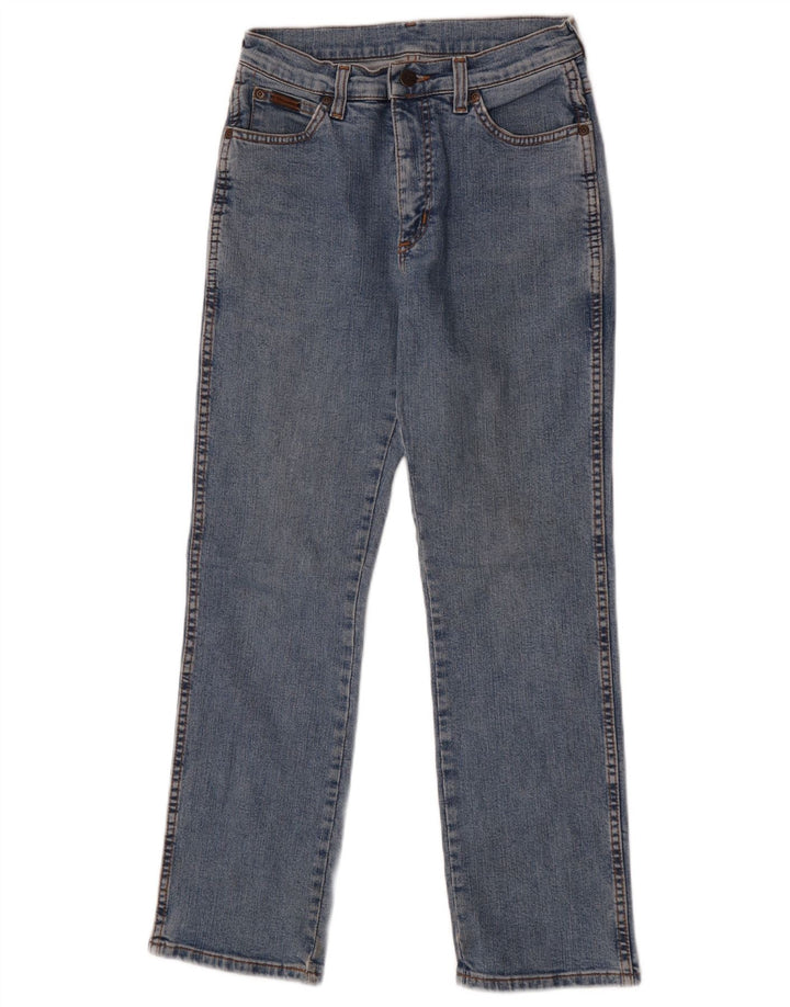Wrangler Jean droit pour femme US 10 Medium W28 L28 Bleu Coton