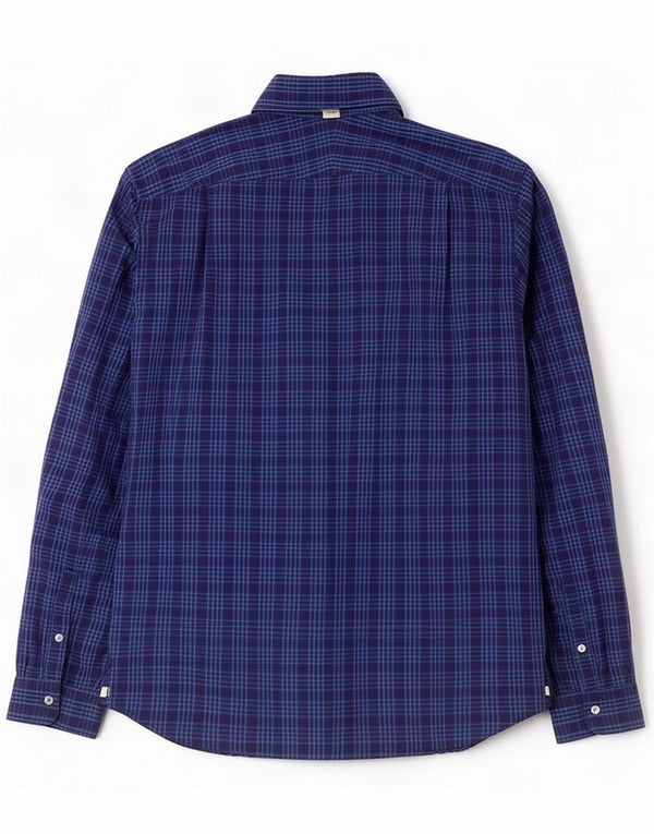 Lacoste Chemise Regular Fit Homme Taille 40 Coton à carreaux bleu marine moyen