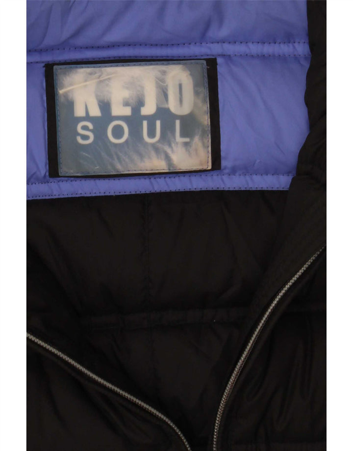 Kejo Veste rembourrée pour femme UK 12 Medium Noir