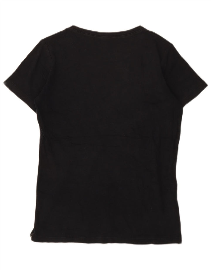 Eddie Bauer T-shirt pour femme UK 12 Medium Noir