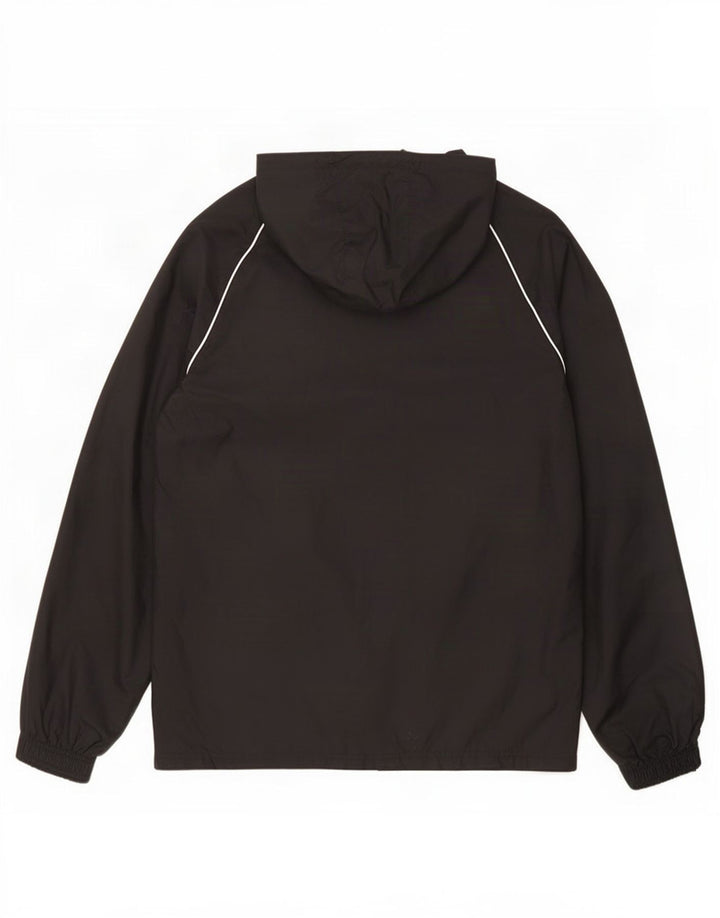 Adidas Veste de pluie à capuche pour homme UK 36 Petit Noir Polyamide