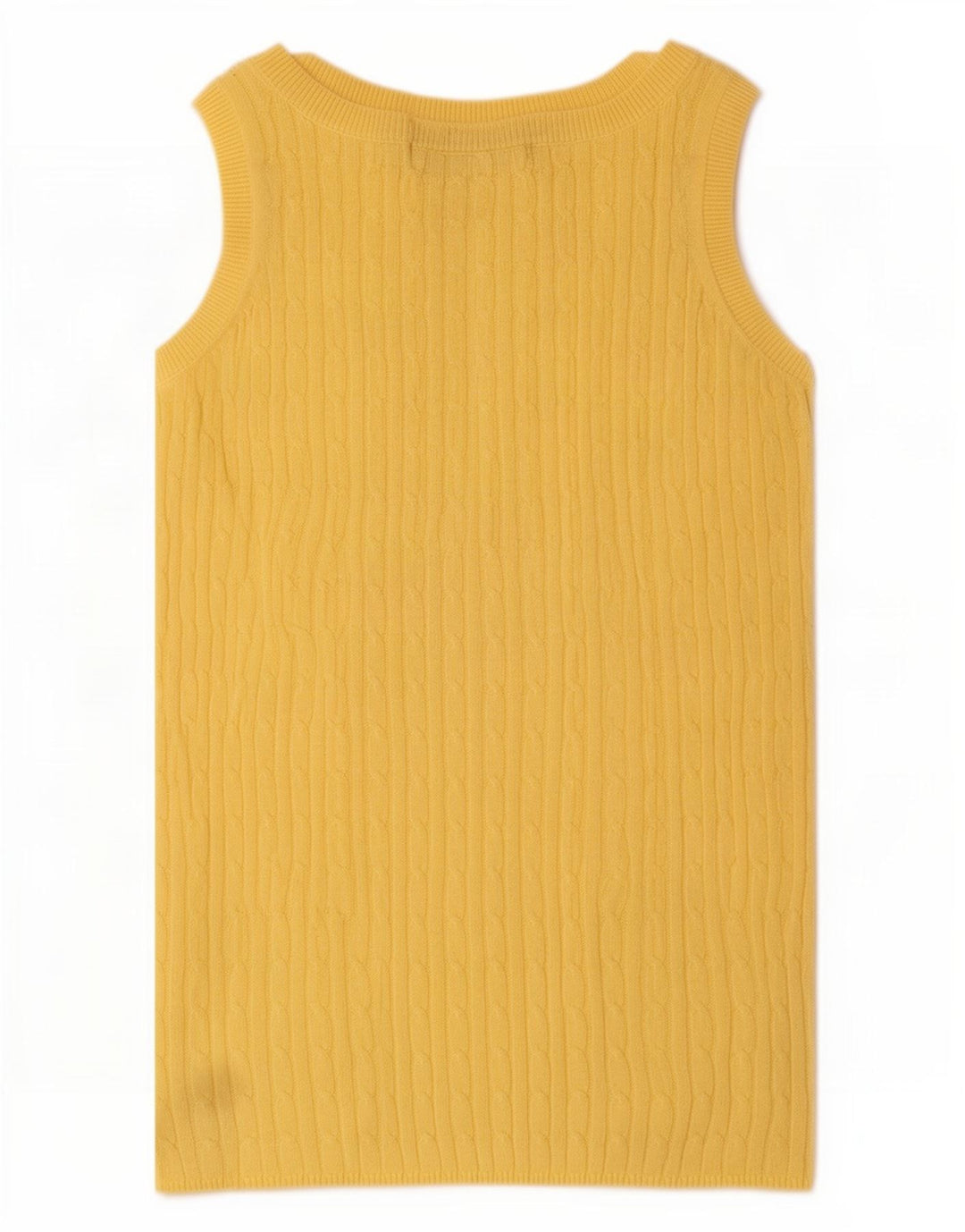 Zara Débardeur Femme UK 12 Jaune Moyen