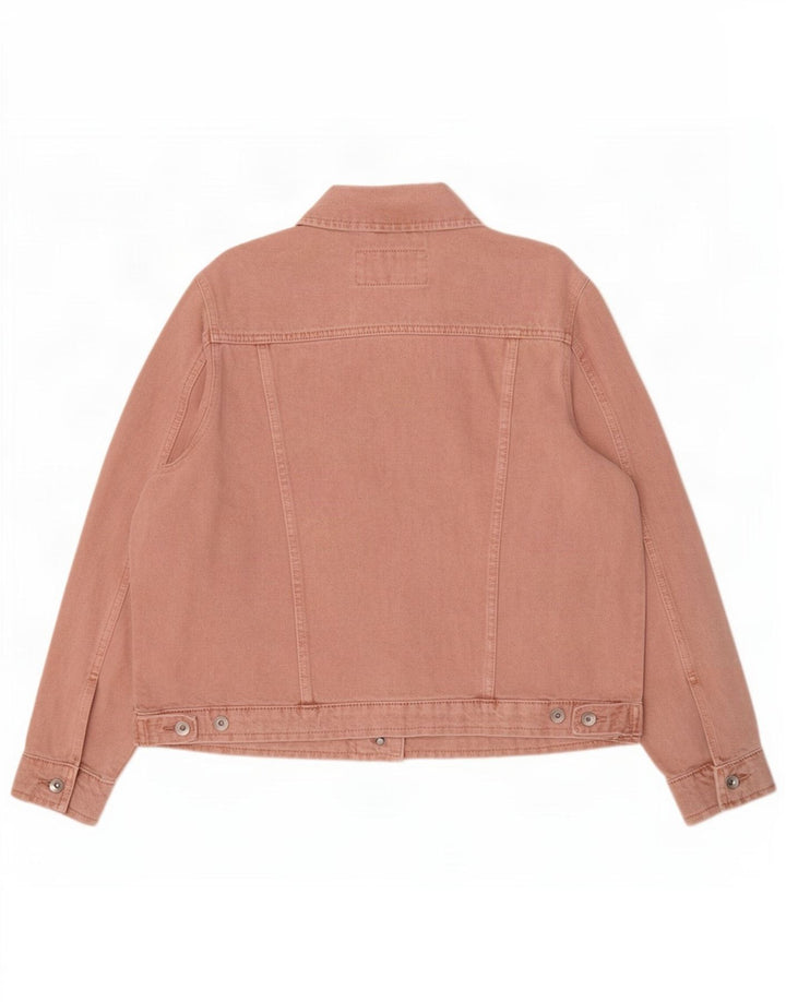 Marks & Spencer Veste en jean pour femme UK 16 Large Rose Coton