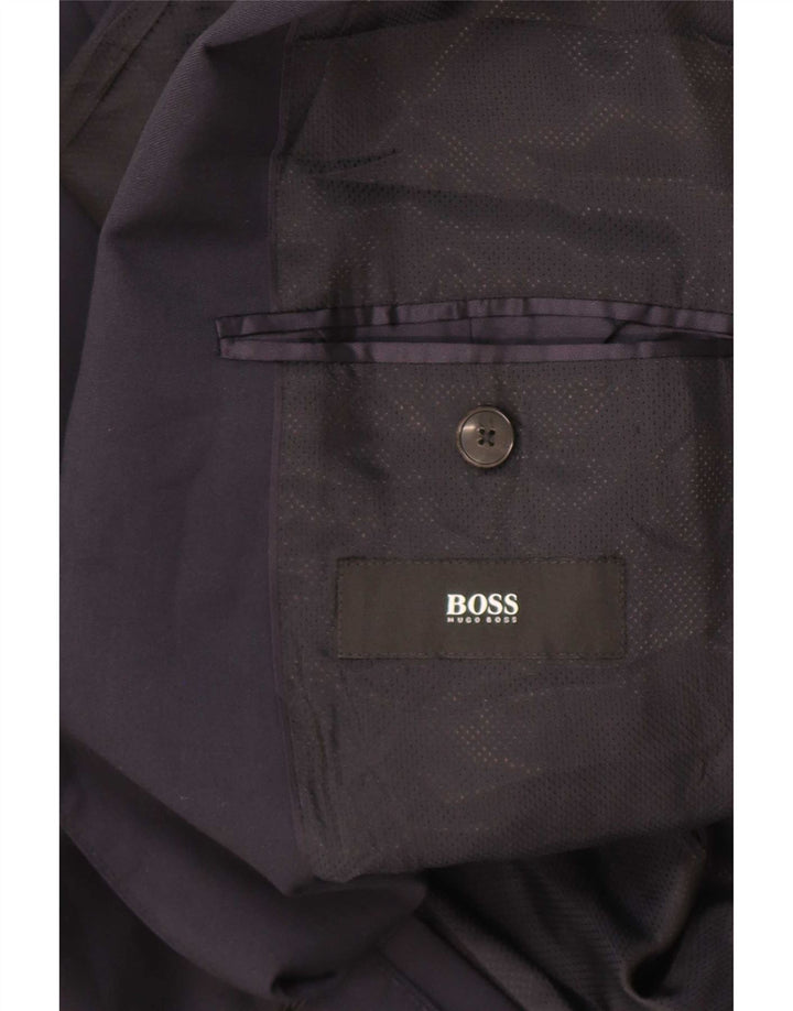 Hugo Boss Veste Blazer 2 Boutons Homme EU 52 XL Bleu Marine Laine