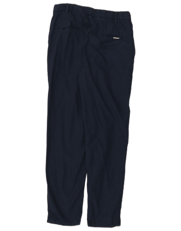 Guess Pantalon Chino Fuselé Taille Haute Femme W26 L26 Bleu Marine