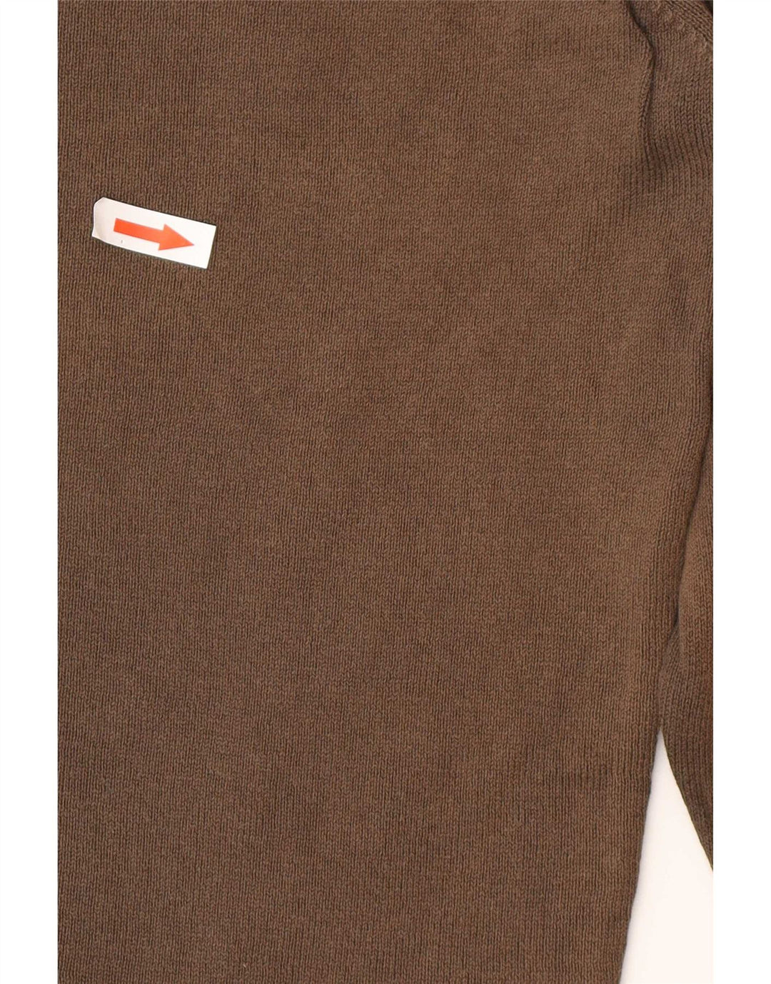 Zara Pull à col rond pour homme en coton marron Large