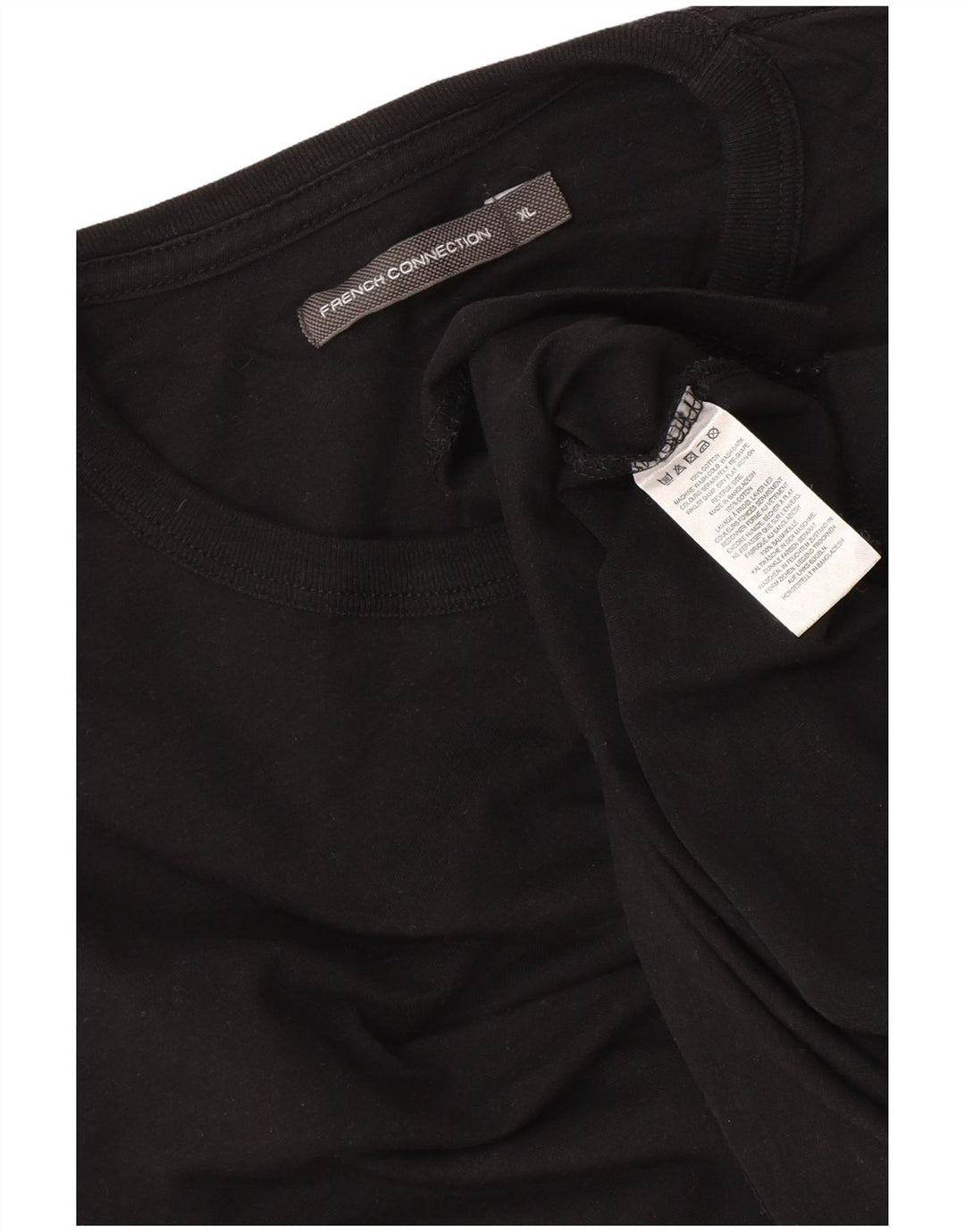 French Connection Haut Homme Manches Longues XL Noir Coton
