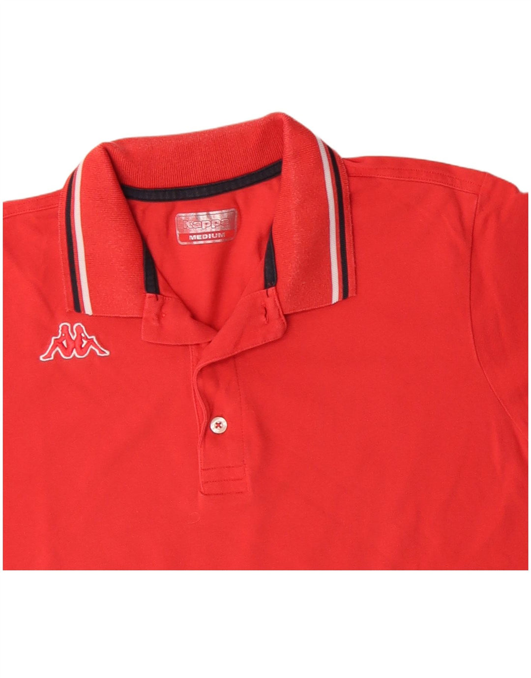 KAPPA Polo Homme Rouge Moyen Coton