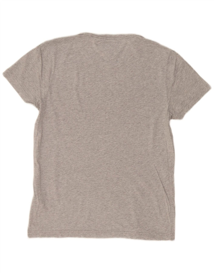TOMMY HILFIGER T-Shirt Graphique Homme Petit Gris Colorblock Coton