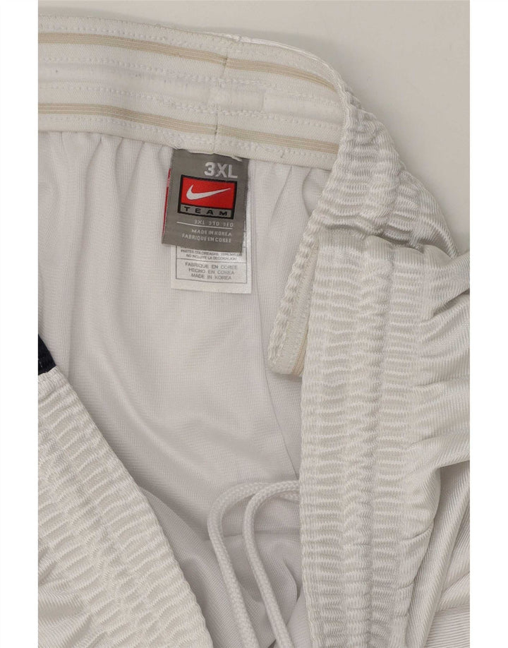 Nike Short de sport pour homme 3XL Blanc Colorblock Polyester