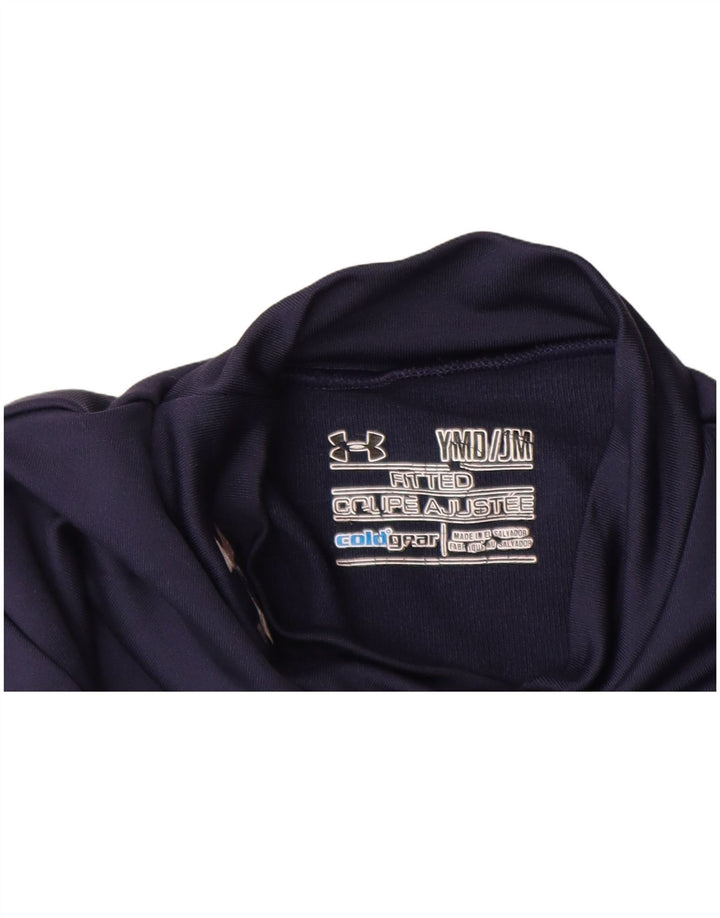 UNDER ARMOUR Haut à manches longues Cold Gear pour garçon 9-10 ans Bleu marine moyen