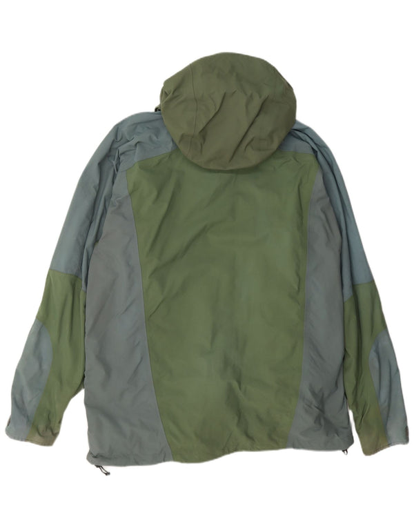 Berghaus Veste de pluie à capuche pour homme UK 40 Large Vert Colorblock Nylon